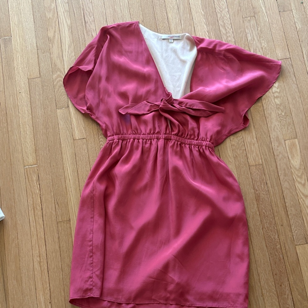 Lavender Brown Raspberry Dress